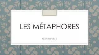 les m taphores