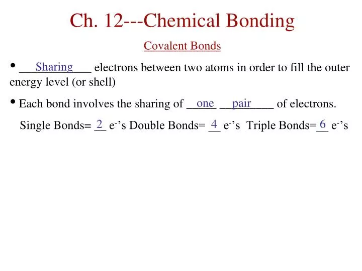 ch 12 chemical bonding