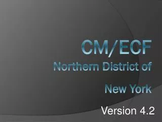 CM/ECF Northern District of New York