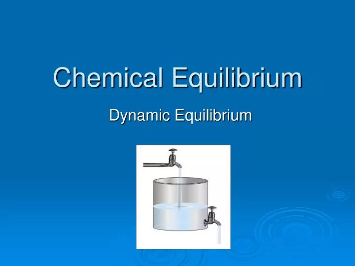 chemical equilibrium