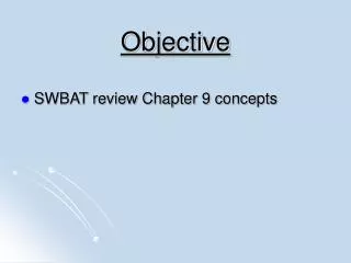 objective