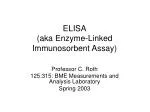 ELISA (aka Enzyme-Linked Immunosorbent Assay) - slide 1