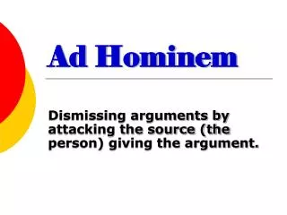 Ad Hominem