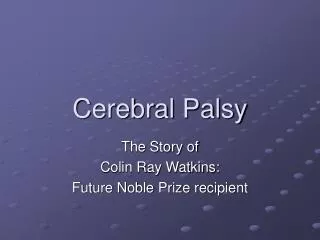 Cerebral Palsy