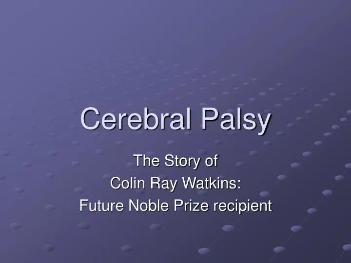 cerebral palsy