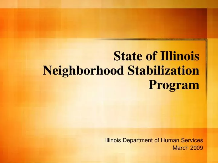 state of illinois neighborhood stabilization program