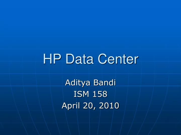 hp data center