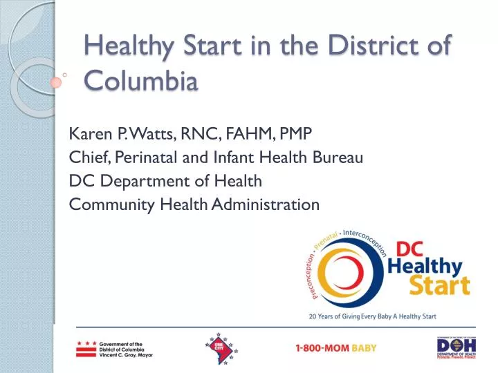 healthy start in the district of columbia