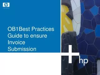 OB1Best Practices Guide to ensure Invoice Submission