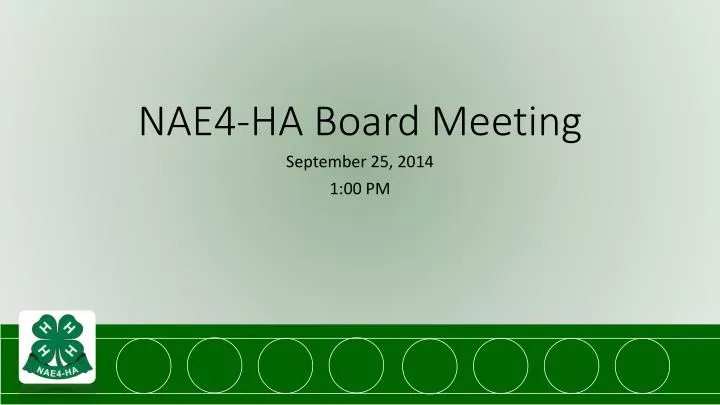 nae4 ha board meeting