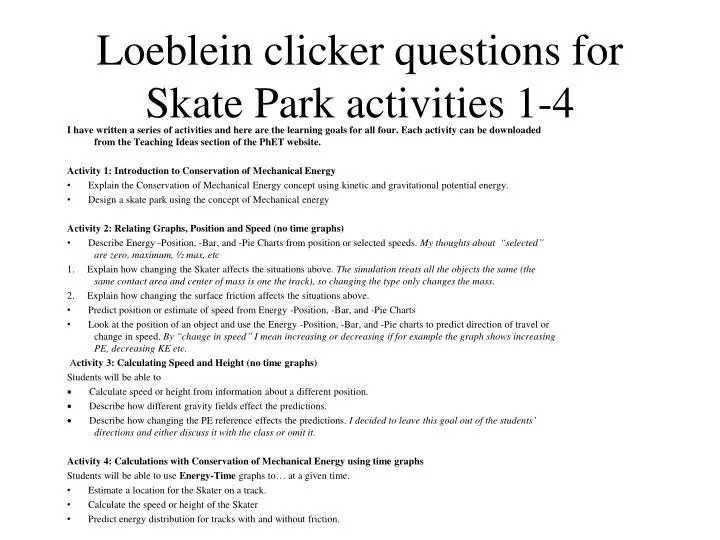 loeblein clicker questions for skate park activities 1 4