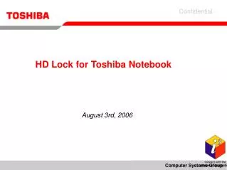 HD Lock for Toshiba Notebook