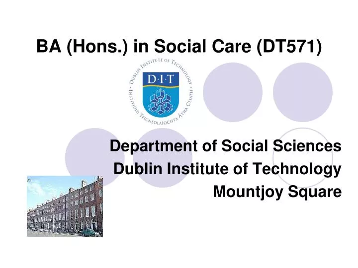 ba hons in social care dt571