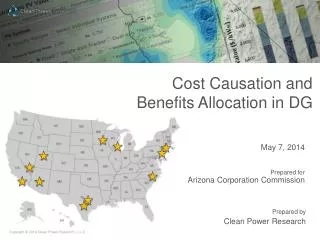 Cost Causation and Benefits Allocation in DG