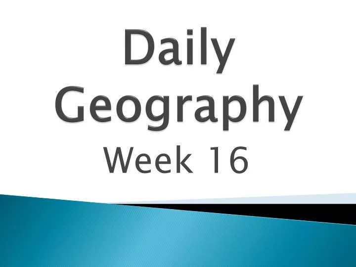 daily geography