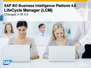 SAP BO Business Intelligence Platform 4.0 LifeCycle Manager (LCM) Changes in BI 4.0