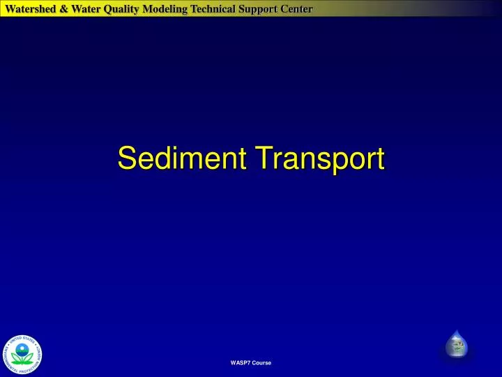 sediment transport