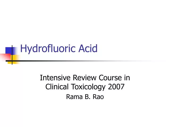 hydrofluoric acid