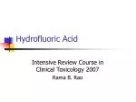 Hydrofluoric Acid - slide 1