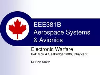 EEE381B Aerospace Systems &amp; Avionics
