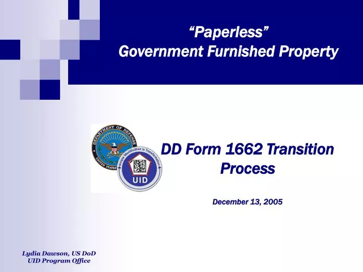 paperless government furnished property