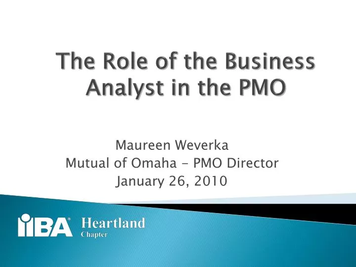 the role of the business analyst in the pmo