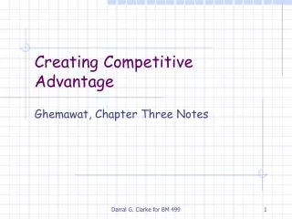 creating competitive advantage