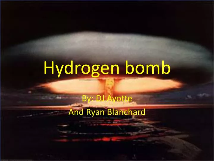 hydrogen bomb