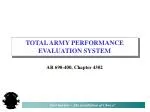 TOTAL ARMY PERFORMANCE EVALUATION SYSTEM - slide 1