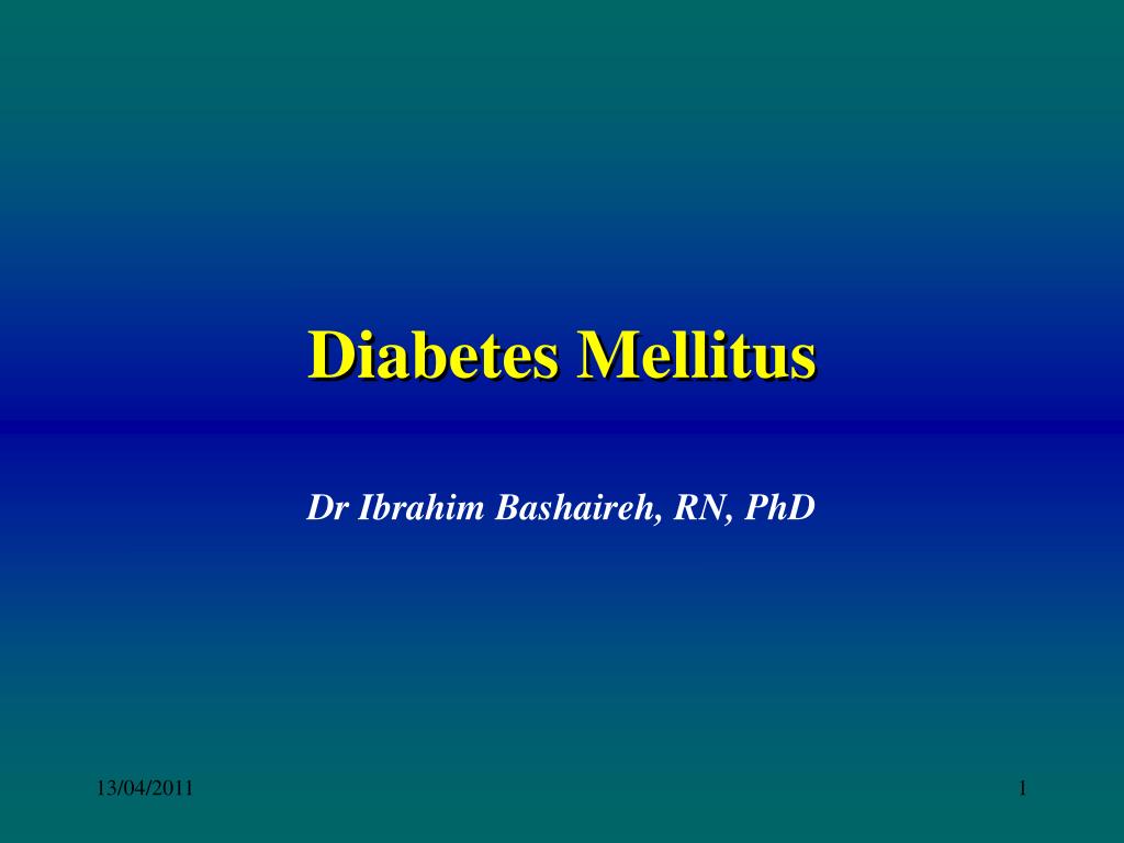PPT - Diabetes Mellitus PowerPoint Presentation, free download - ID:6596402
