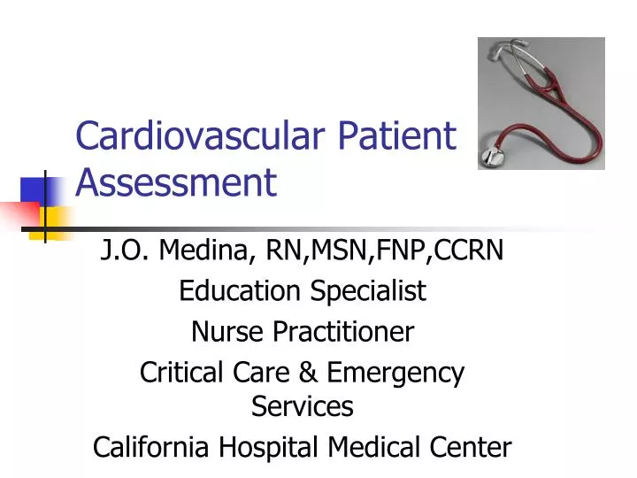 cardiovascular patient assessment