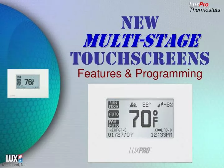 new multi stage touchscreens features programming