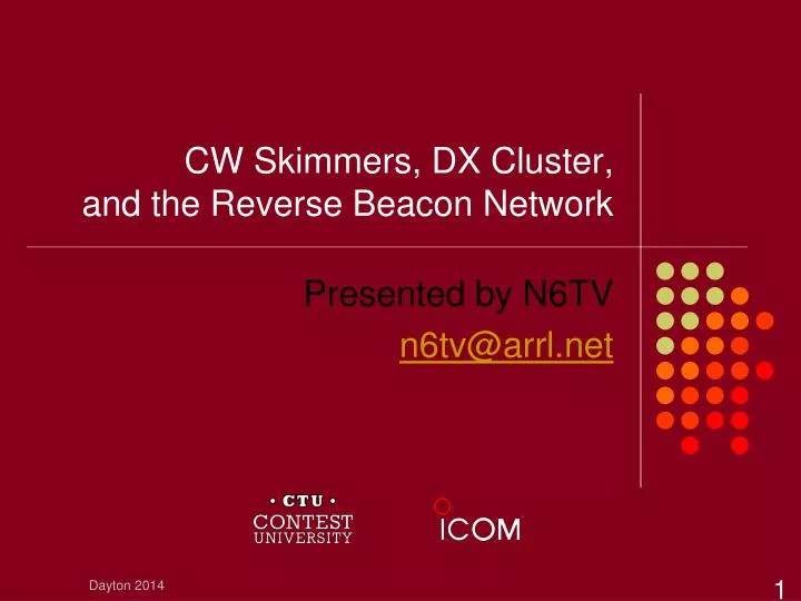 cw skimmers dx cluster and the reverse beacon network