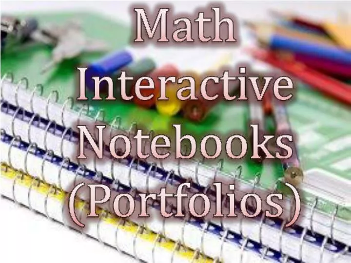 math interactive notebooks portfolios