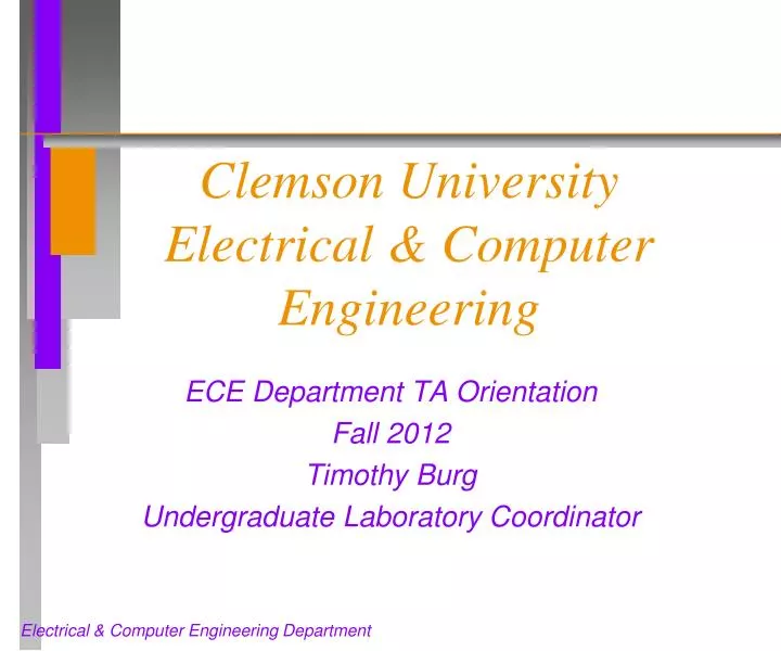clemson university electrical computer engineering