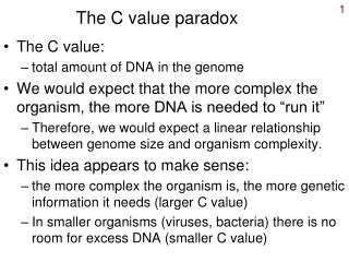 The C value paradox