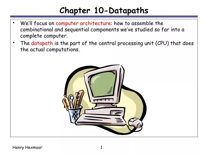 chapter 10 datapaths