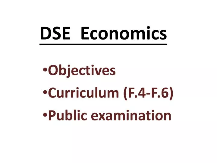 dse economics