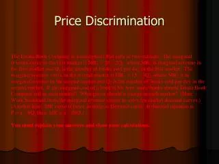 PPT - Diskriminasi Harga (Price Discrimination) PowerPoint Presentation ...