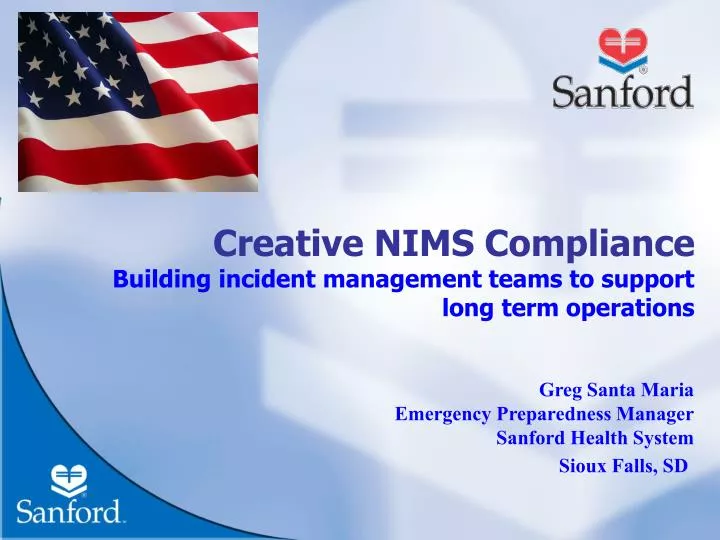 creative nims compliance building incident management teams to support long term operations