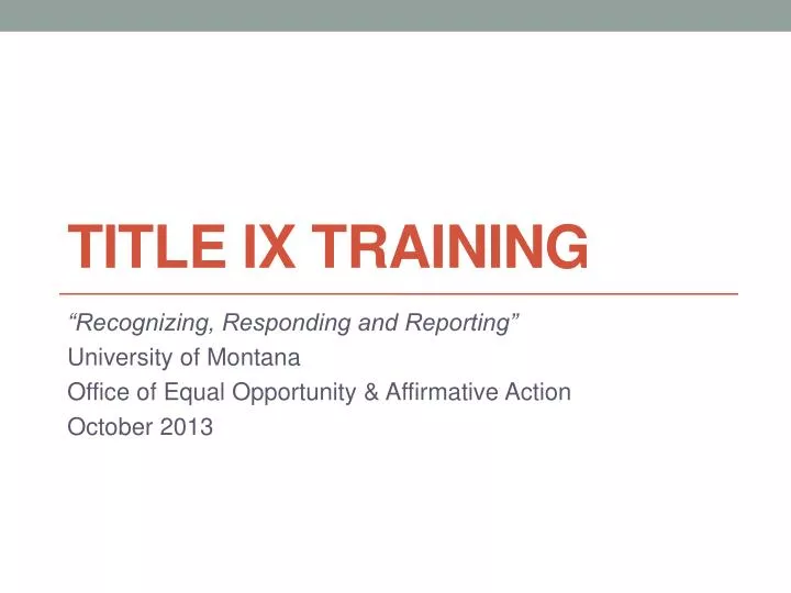 title ix training