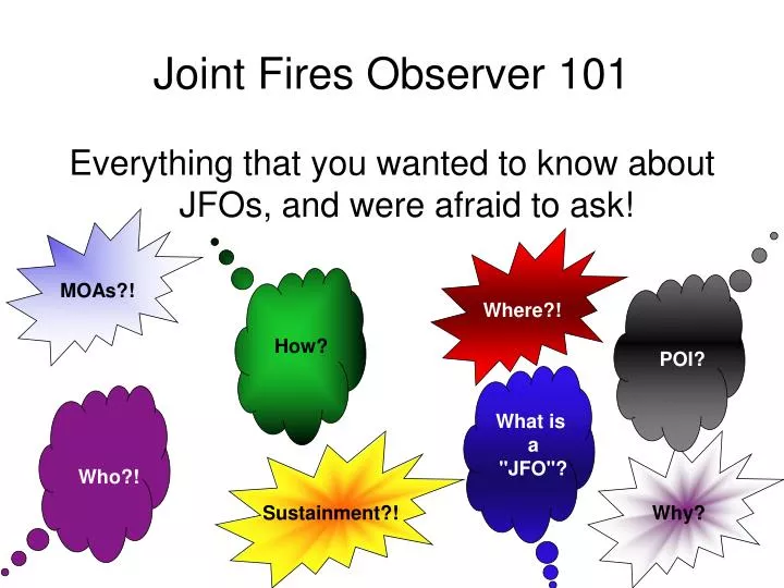 joint fires observer 101