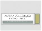Alaska Commercial Energy Audit