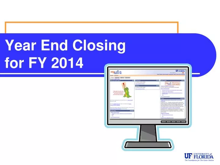 year end closing for fy 2014