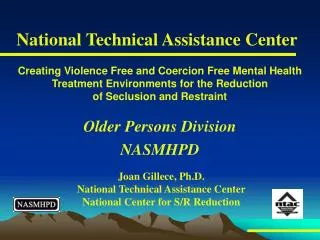 Older Persons Division NASMHPD