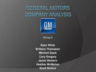 General Motors Company Analysis
