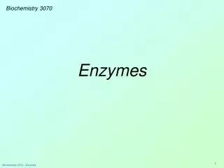 Enzymes