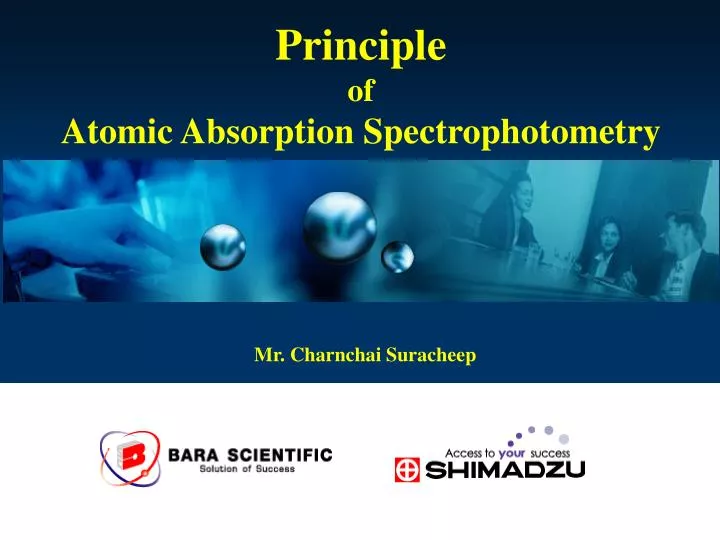 principle of atomic absorption spectrophotometry