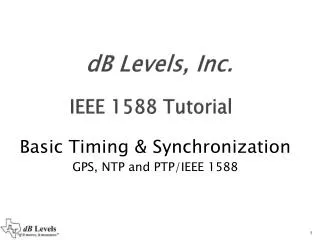 dB Levels, Inc.