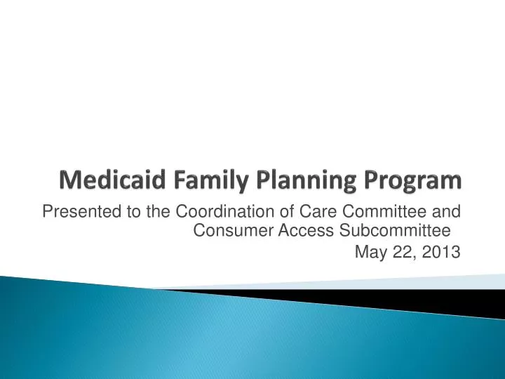 medicaid family planning program
